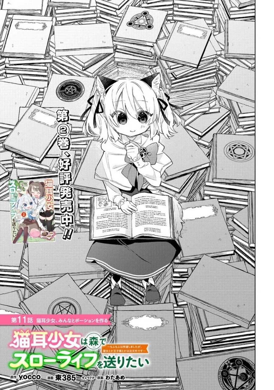 Baca Manga Nekomimi Shoujo wa Mori de Slow Life wo Okuritai: Mofumofu wa Shomou Shimashita ga, Seijo to ka Ouji-sama to ka wa Chuumongai desu Chapter 11.1 Gambar 2