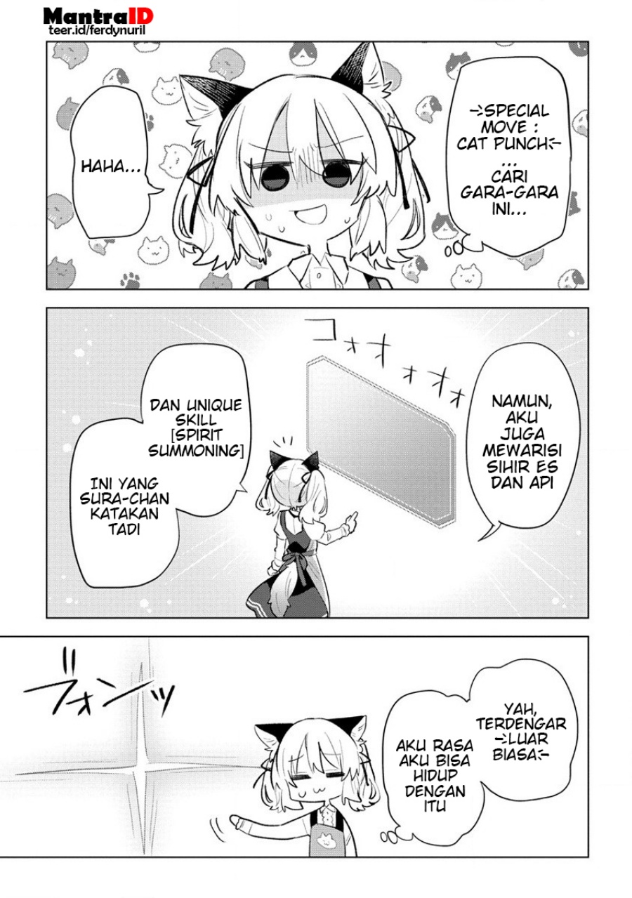 Baca Manga Nekomimi Shoujo wa Mori de Slow Life wo Okuritai: Mofumofu wa Shomou Shimashita ga, Seijo to ka Ouji-sama to ka wa Chuumongai desu Chapter 2.2 Gambar 2