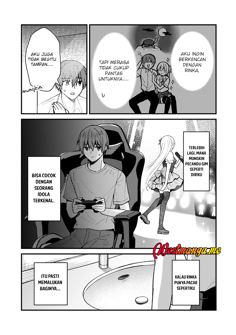 Netoge no Yome ga Ninki Idol datta ken ~Cool-kei no kanojo wa genjitsu demo yome no tsumori de iru~ Chapter 28 Gambar 6