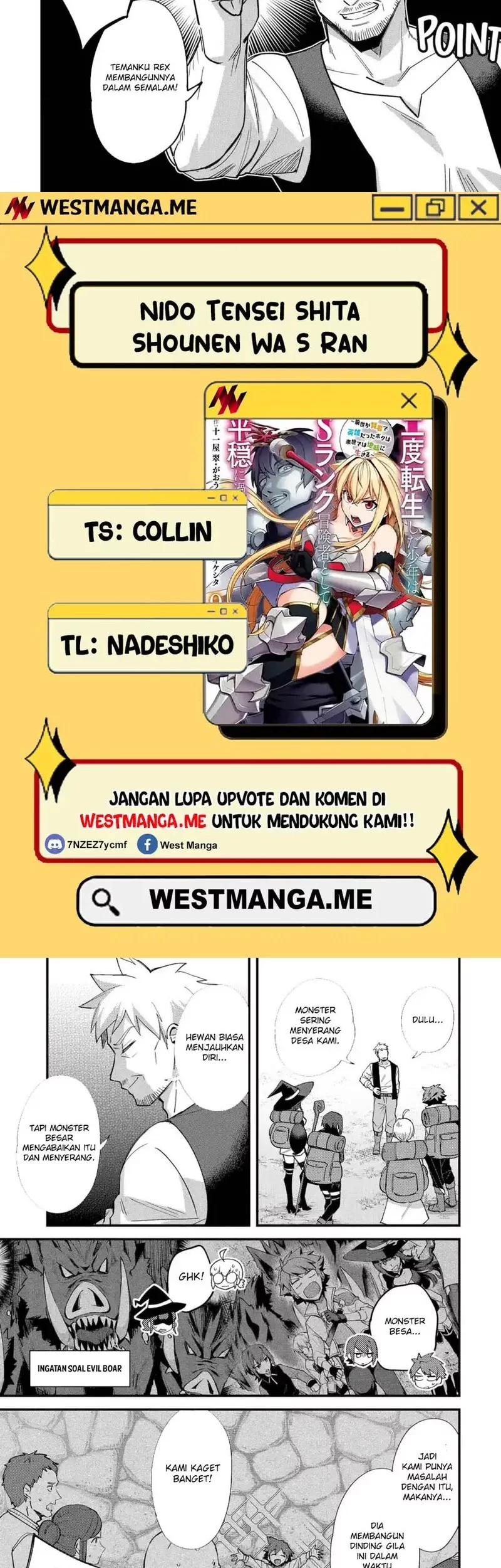 Baca  Nido Tensei Shita Shounen wa S Rank Boukensha Toshite Heion ni Sugosu Chapter 50 Gambar 2