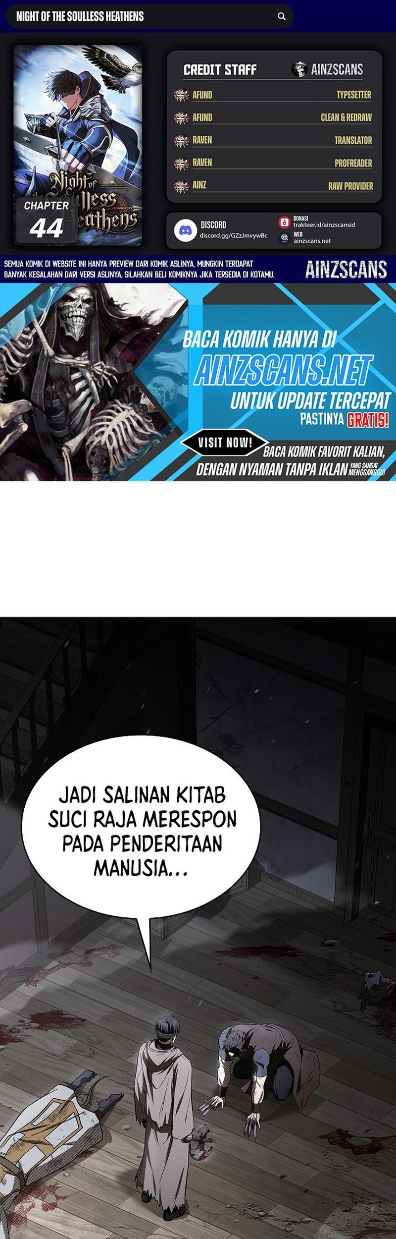 Baca Komik Night of the Soulless Heathens Chapter 44 Gambar 1