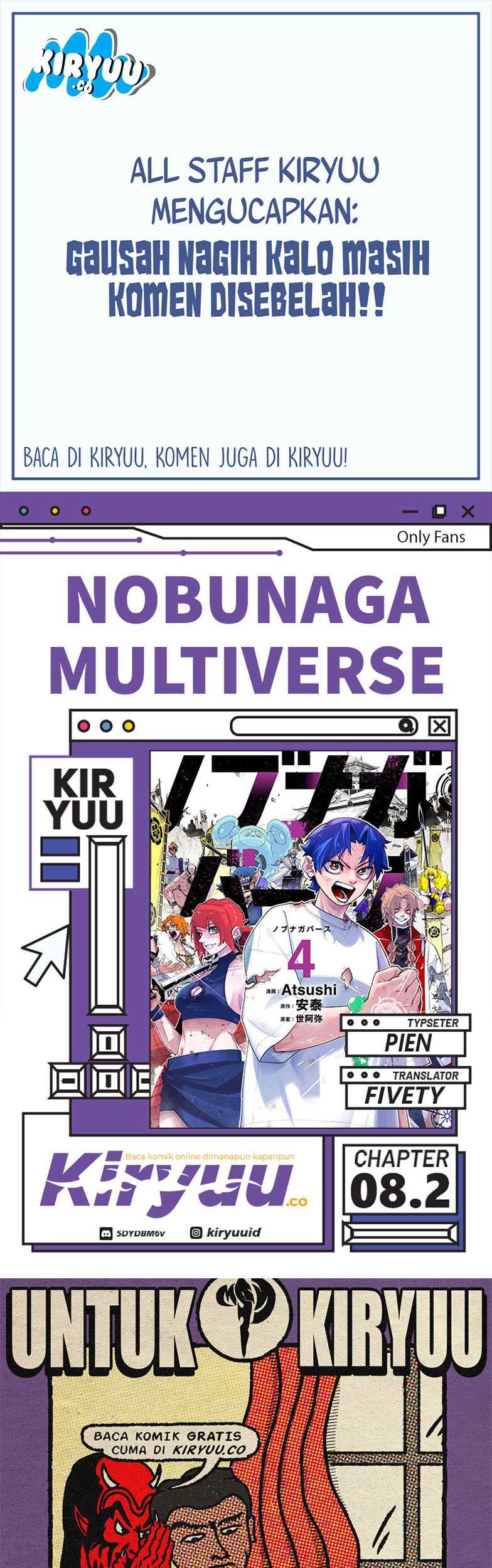 Baca Komik Nobunaga Multiverse Chapter 8.2 Gambar 1