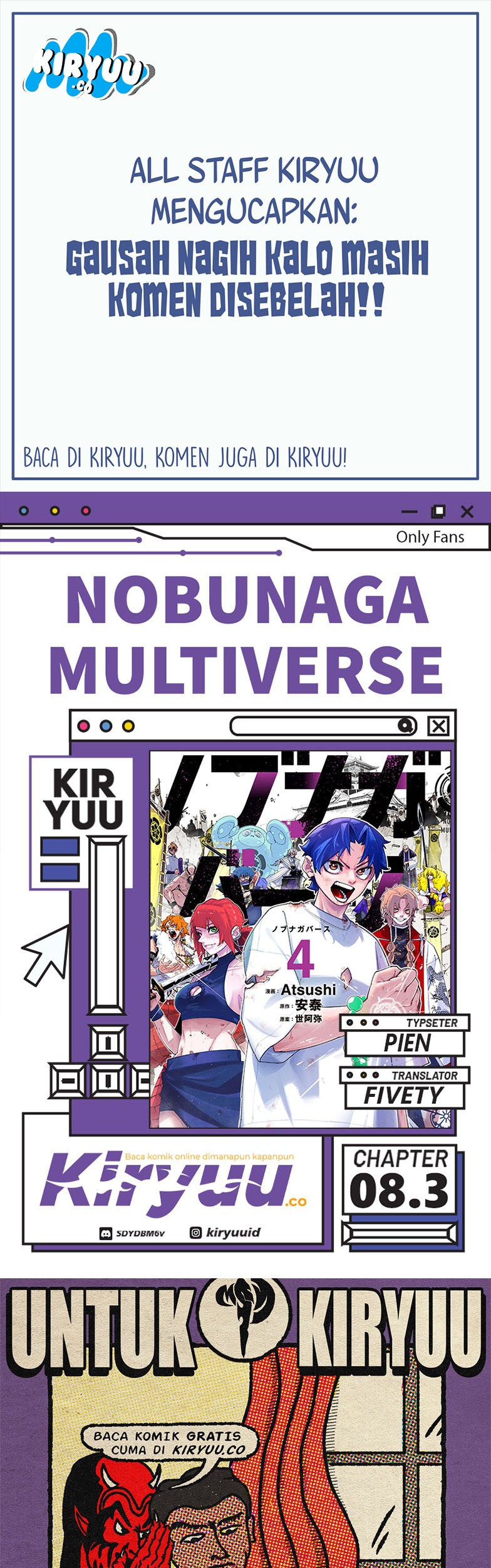 Baca Komik Nobunaga Multiverse Chapter 8.3 Gambar 1