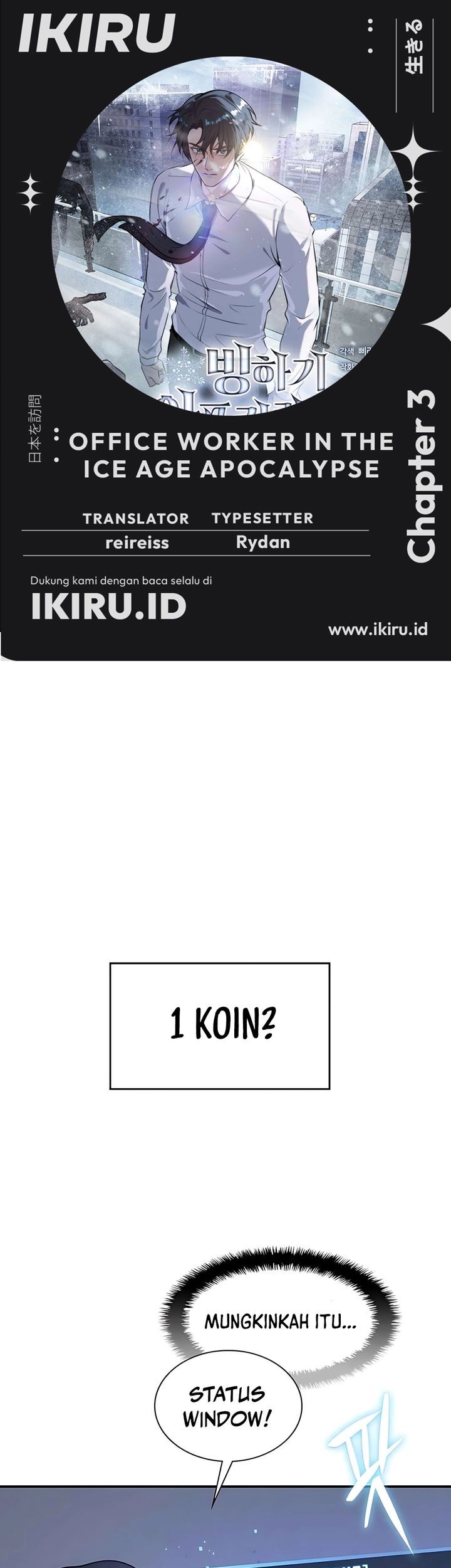 Baca Komik Office Worker in the Ice Age Apocalypse Chapter 3 Gambar 1