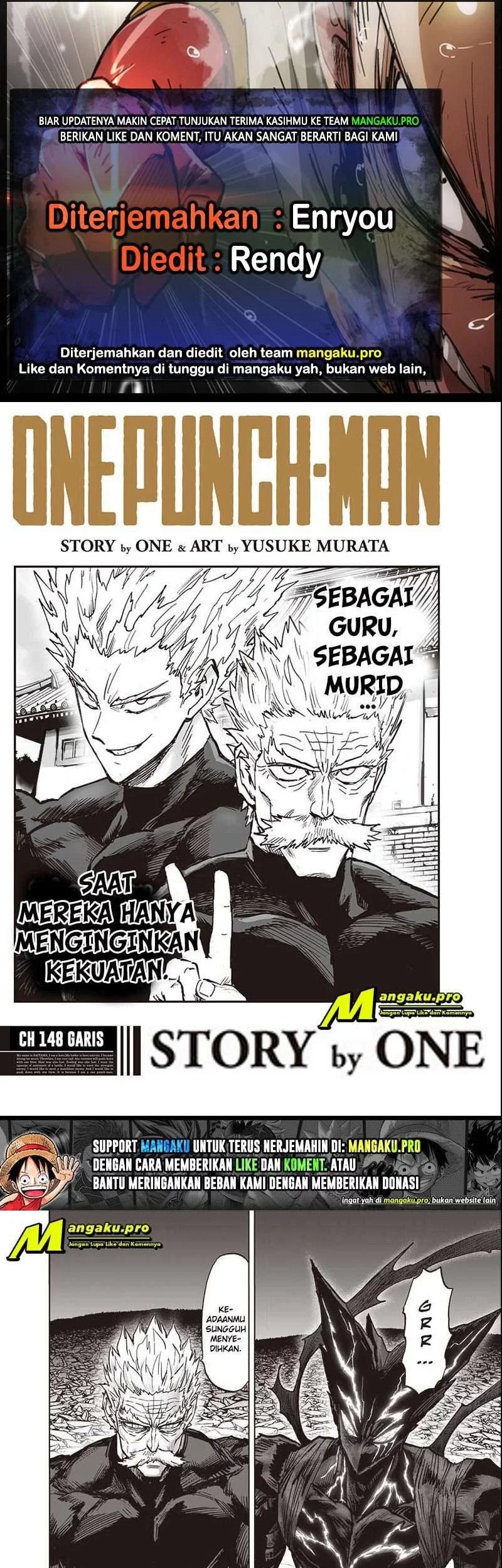 Baca Komik One Punch Man Chapter 196 Gambar 1