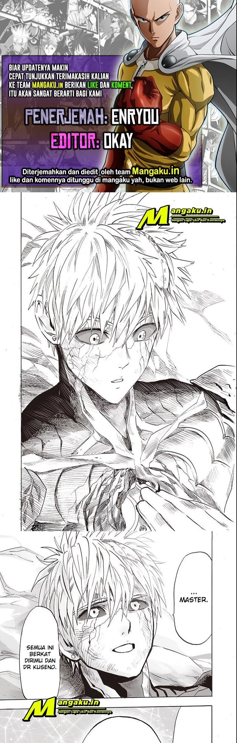 Baca Komik One Punch Man Chapter 203.2 Gambar 1