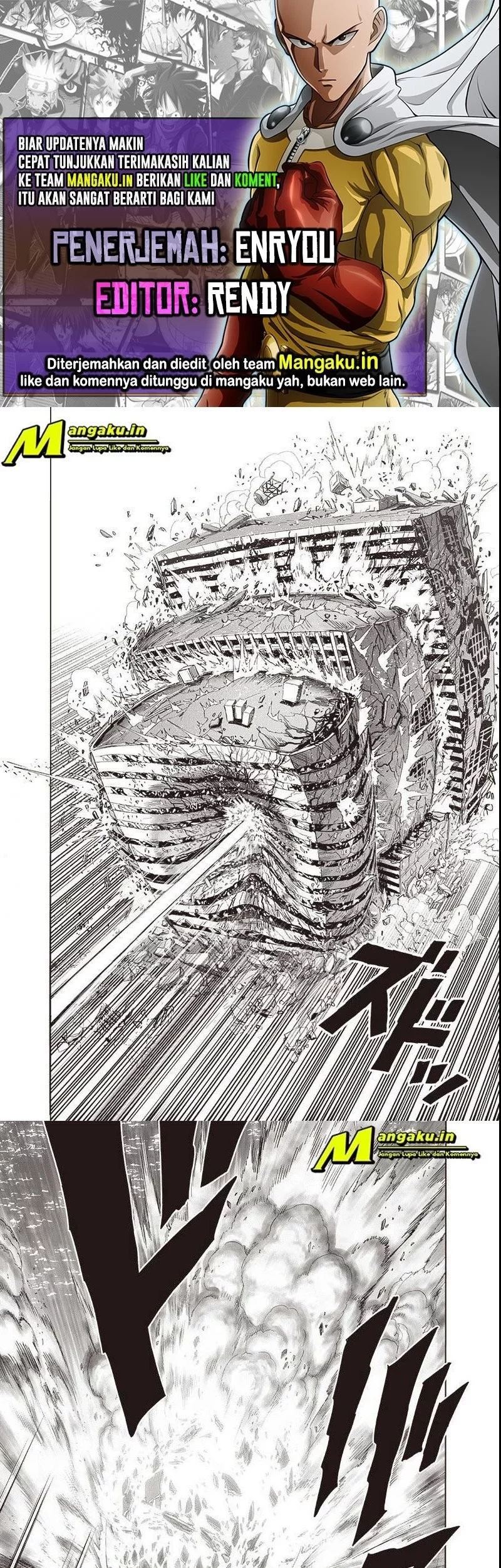 Baca Komik One Punch Man Chapter 211.2 Gambar 1