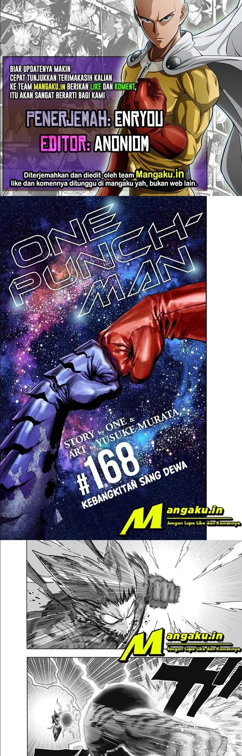 Baca Komik One Punch Man Chapter 216.1 Gambar 1