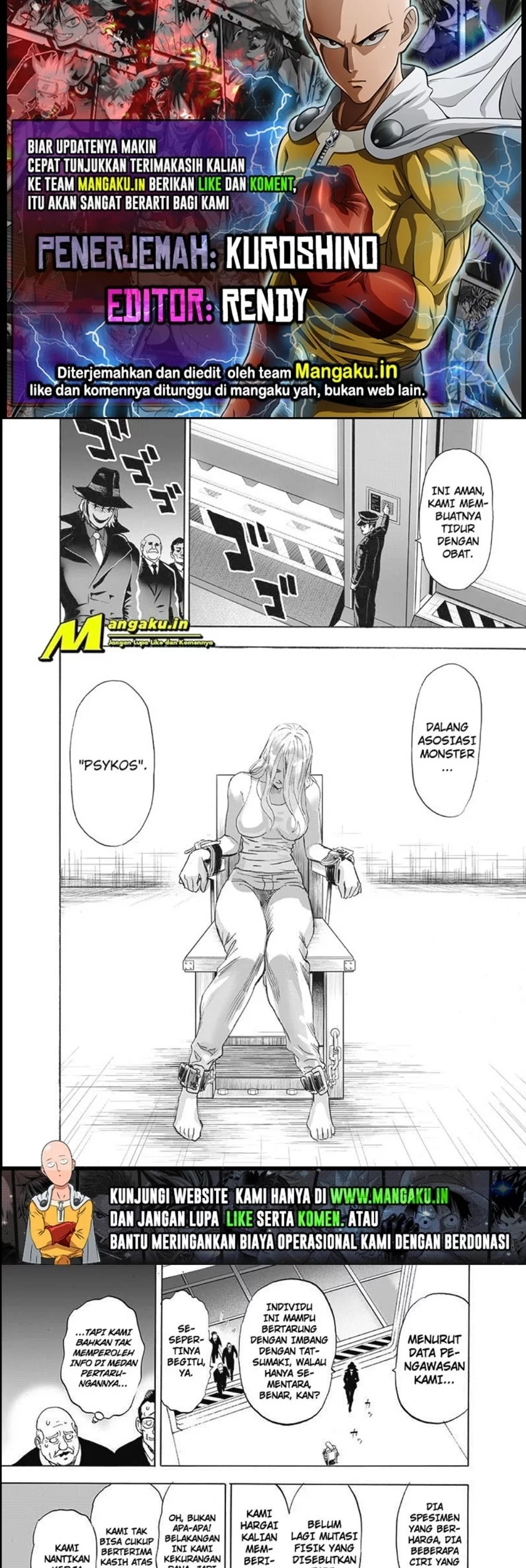 Baca Komik One Punch Man Chapter 223.2 Gambar 1