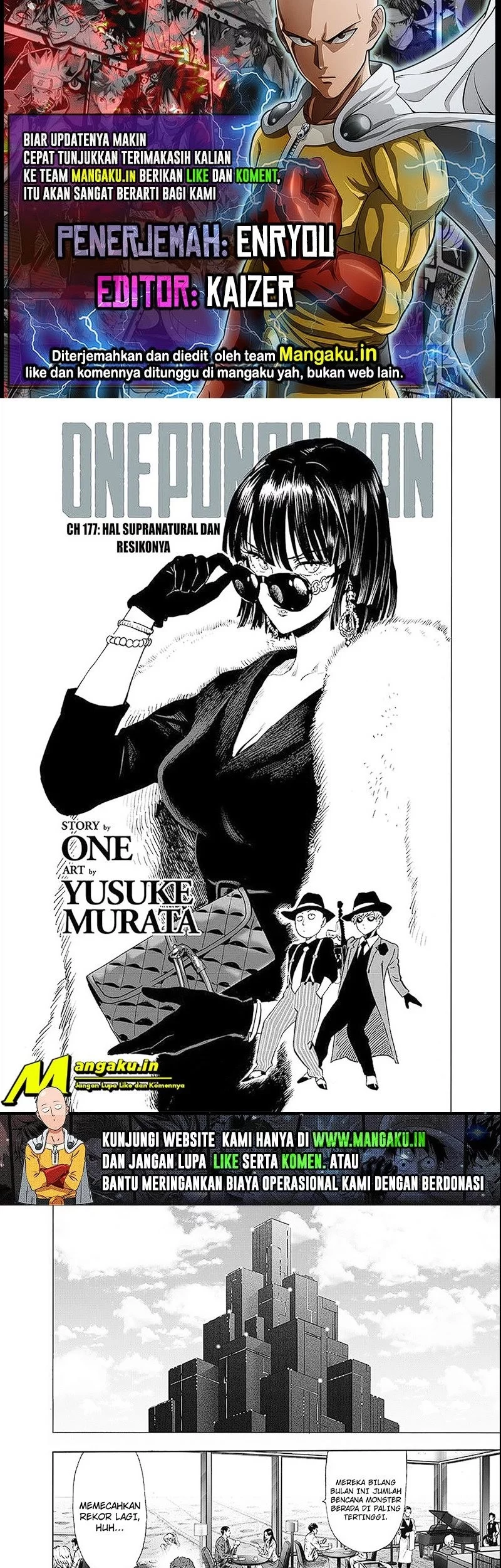 Baca Komik One Punch Man Chapter 225 Gambar 1