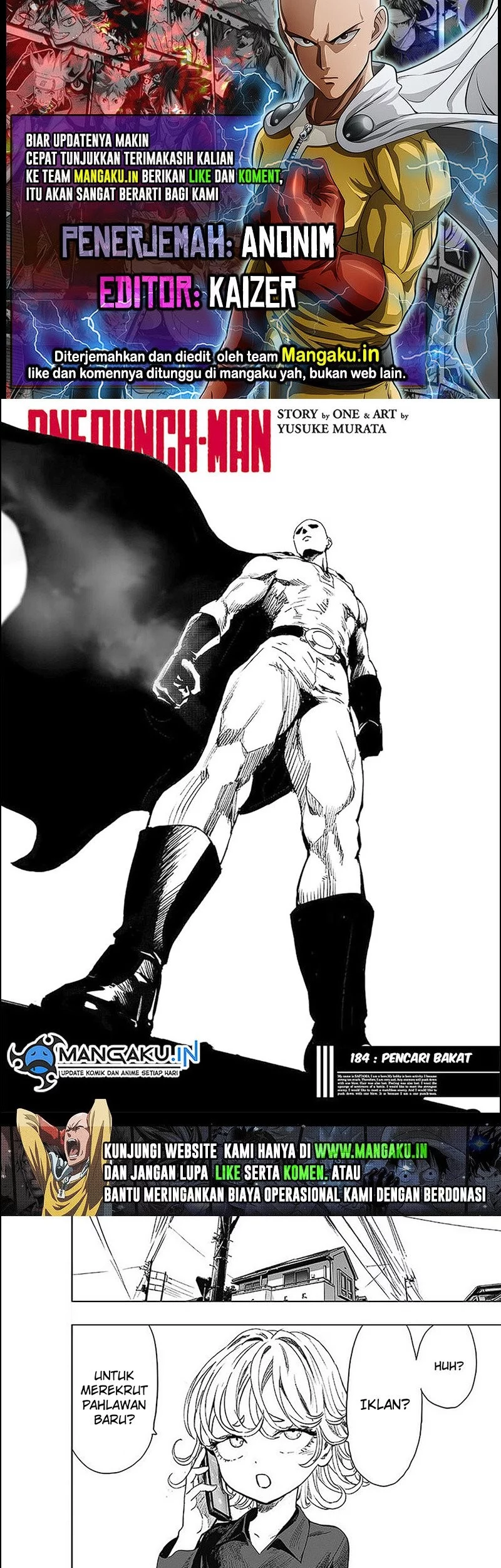 Baca Komik One Punch Man Chapter 232 Gambar 1