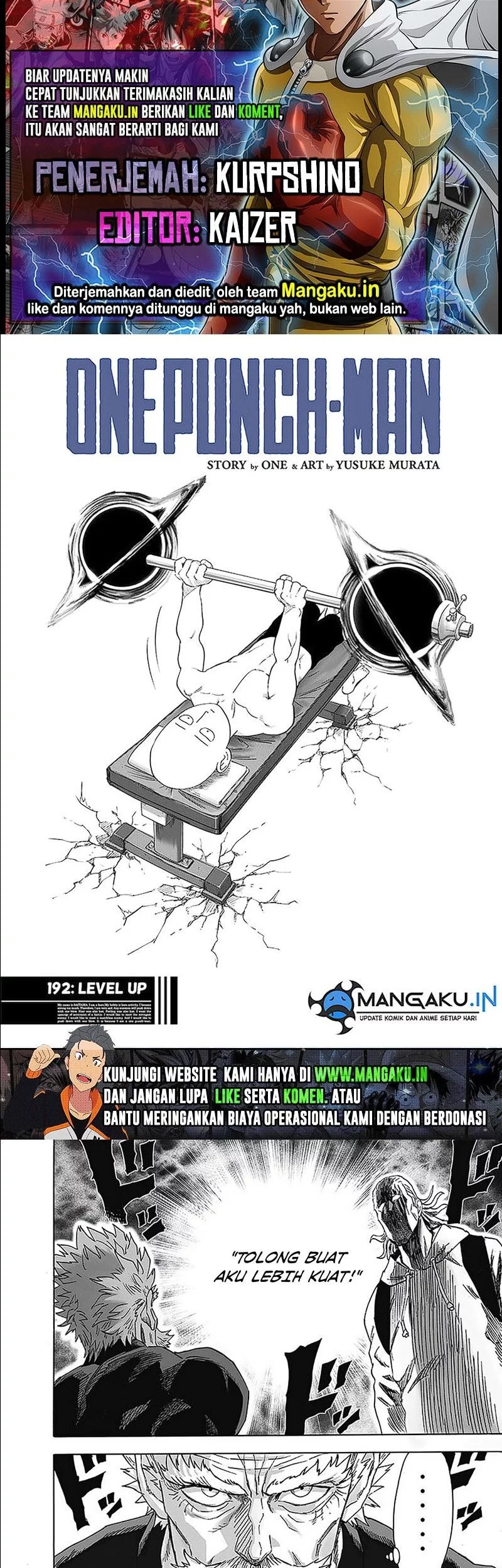 Baca Komik One Punch Man Chapter 240 Gambar 1