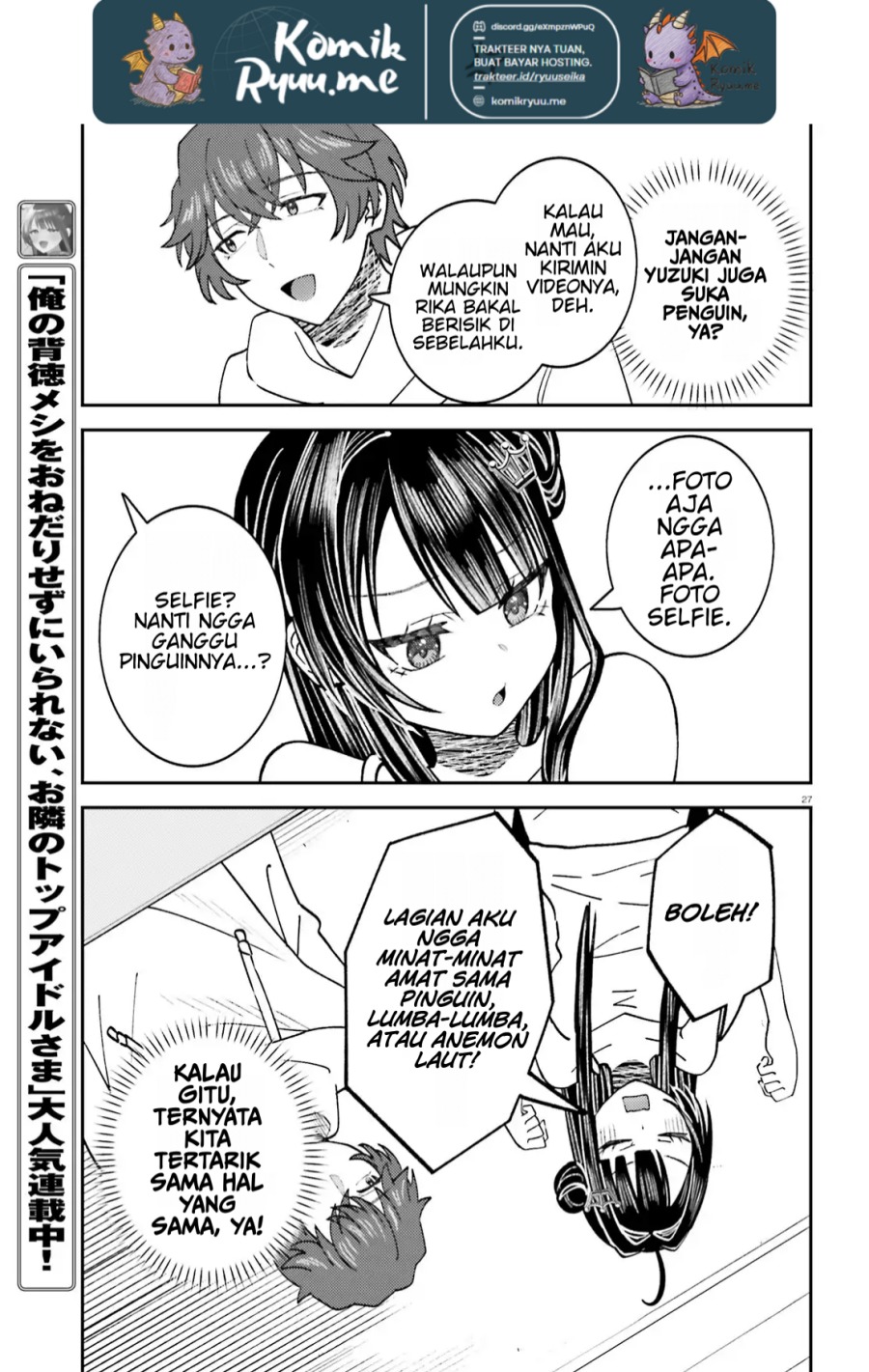 Ore no Haitoku Meshi o Onedari Sezu ni Irarenai, Otonari no Top Idol-sama Chapter 8 Gambar 29