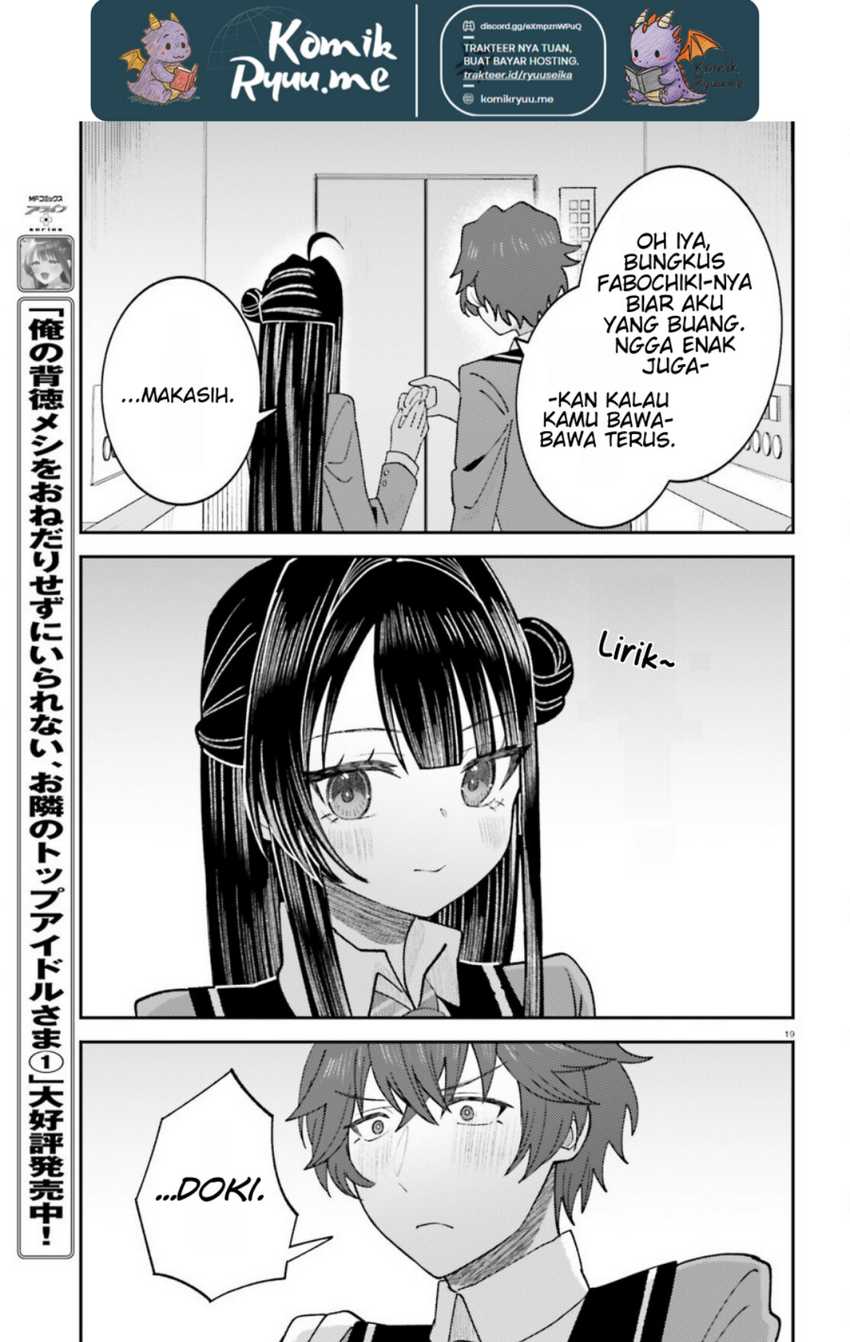 Ore no Haitoku Meshi o Onedari Sezu ni Irarenai, Otonari no Top Idol-sama Chapter 9 Gambar 21