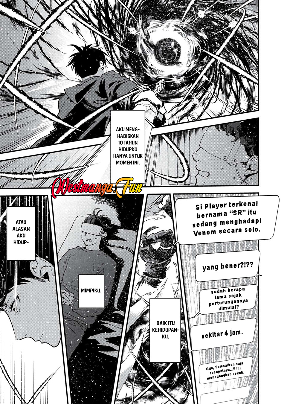 Ore, Yuusha janai desu kara. – VR Sekai no Chouten ni Kunrin Seshi Otoko. Tenseishi, Level 1 no Mushoku kara Restart suru Chapter 1 Gambar 5