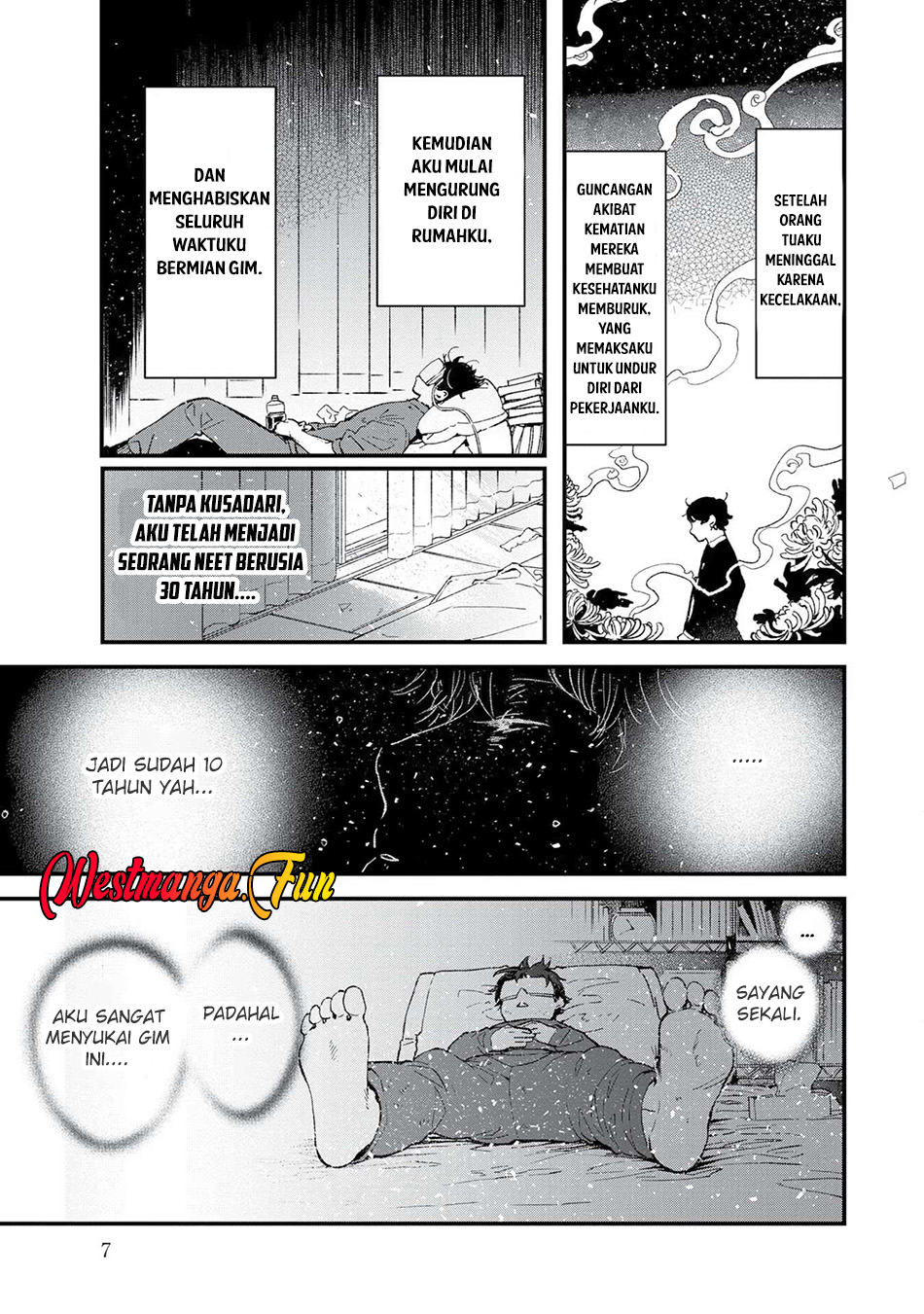 Ore, Yuusha janai desu kara. – VR Sekai no Chouten ni Kunrin Seshi Otoko. Tenseishi, Level 1 no Mushoku kara Restart suru Chapter 1 Gambar 9