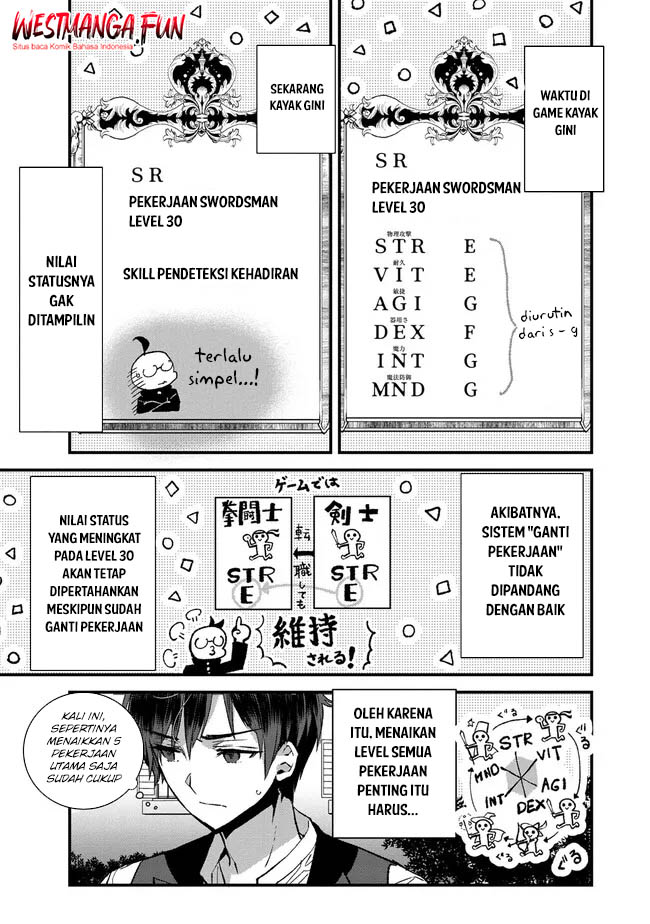 Ore, Yuusha janai desu kara. – VR Sekai no Chouten ni Kunrin Seshi Otoko. Tenseishi, Level 1 no Mushoku kara Restart suru Chapter 4 Gambar 9
