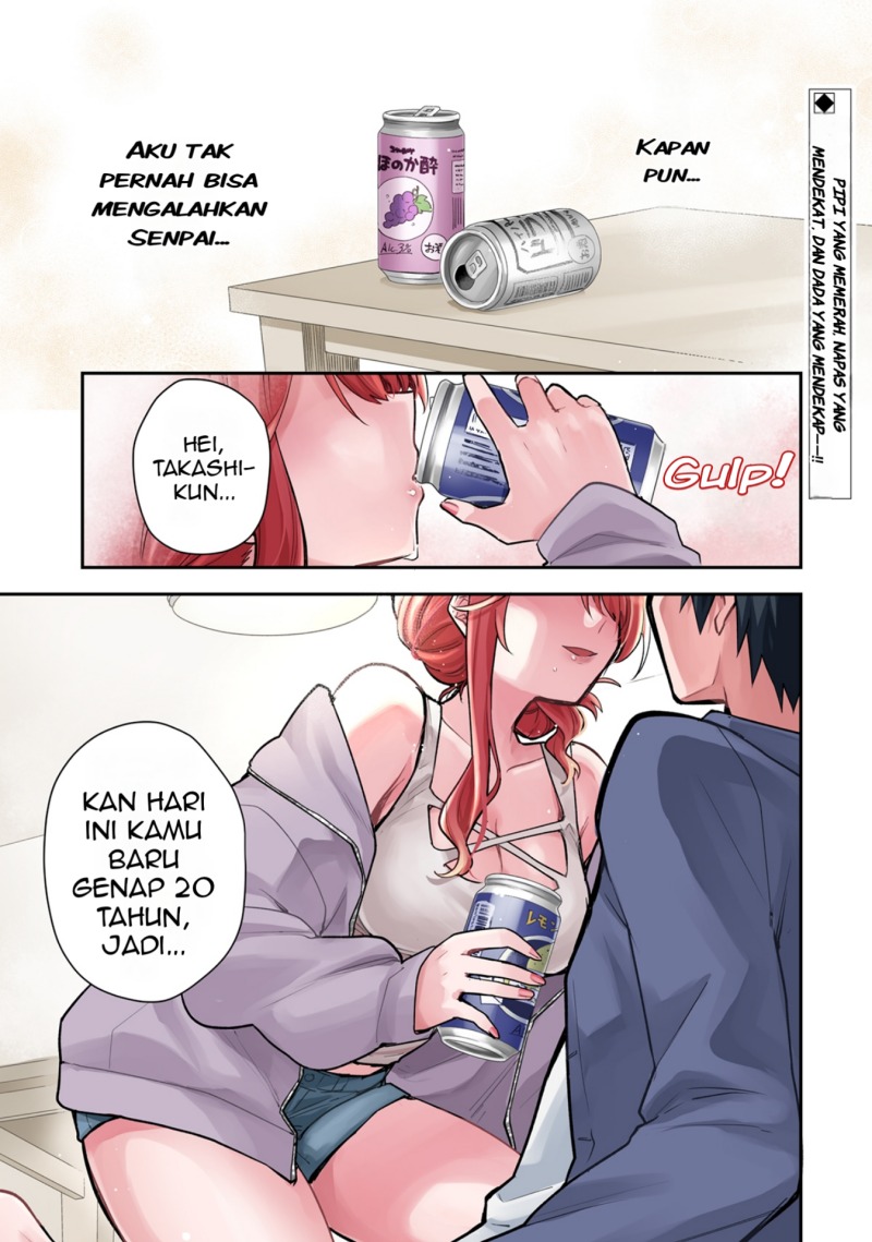 Baca Osake to Senpai Kanojo to no Amaama Doukyo Lovecome wa Nijuusai ni Natte kara Chapter 1 Gambar 2