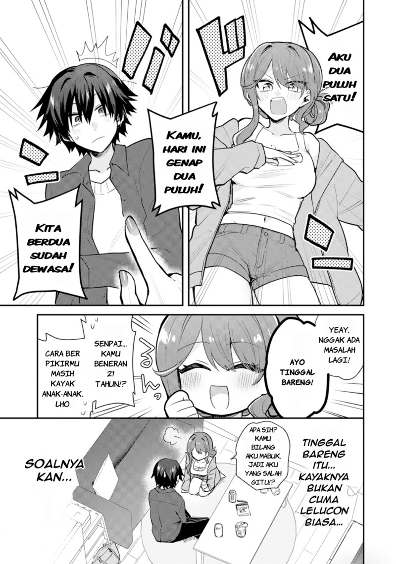 Osake to Senpai Kanojo to no Amaama Doukyo Lovecome wa Nijuusai ni Natte kara Chapter 1 Gambar 6