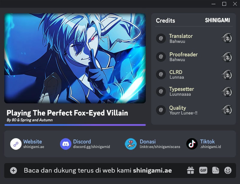 Baca Komik Playing The Perfect Fox-Eyed Villain Chapter 11 Gambar 1