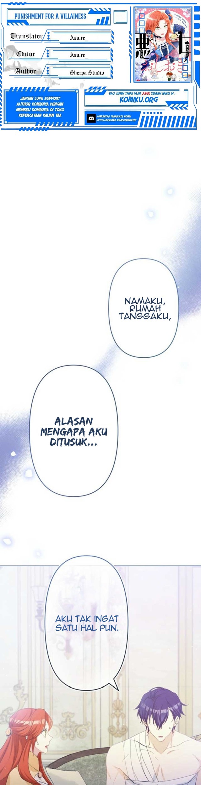 Baca Komik Punishment for a Villainess Chapter 10 Gambar 1