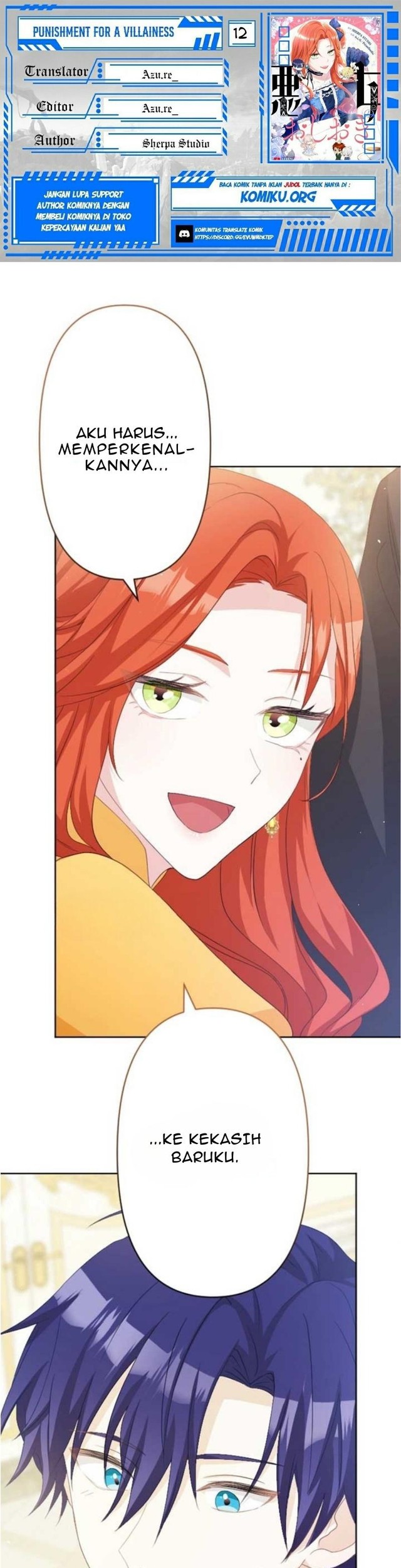 Baca Komik Punishment for a Villainess Chapter 12 Gambar 1