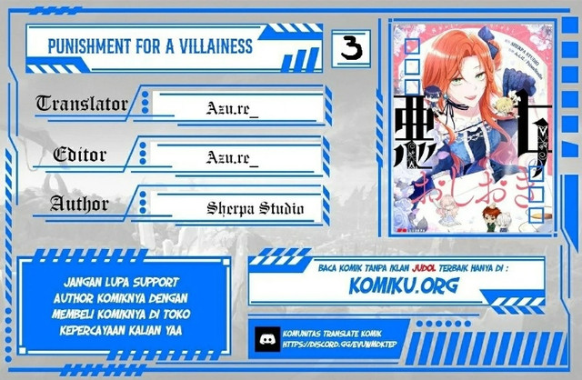 Baca Komik Punishment for a Villainess Chapter 3 Gambar 1