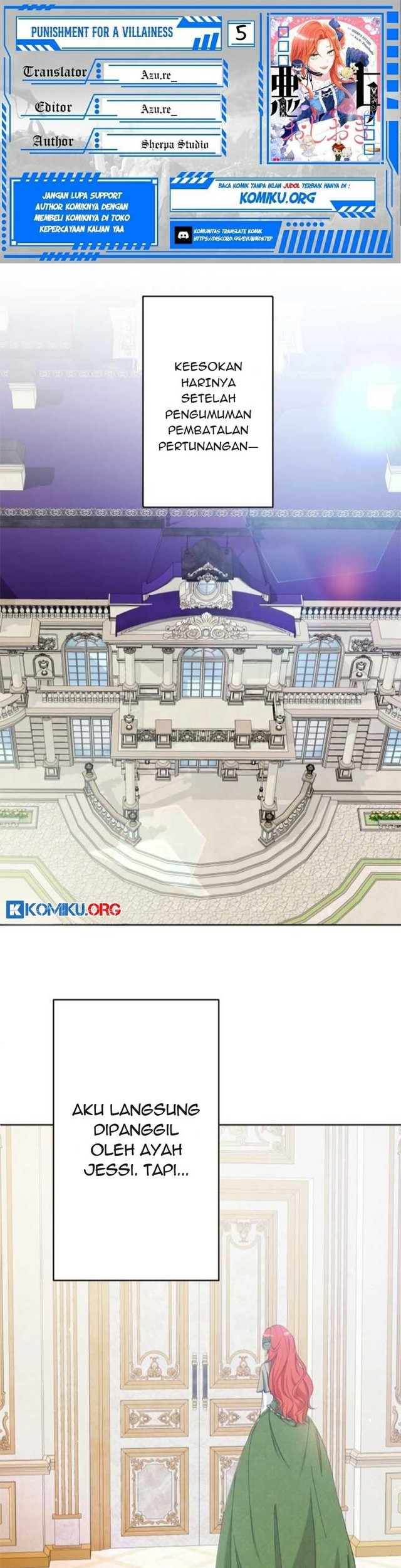 Baca Komik Punishment for a Villainess Chapter 5 Gambar 1