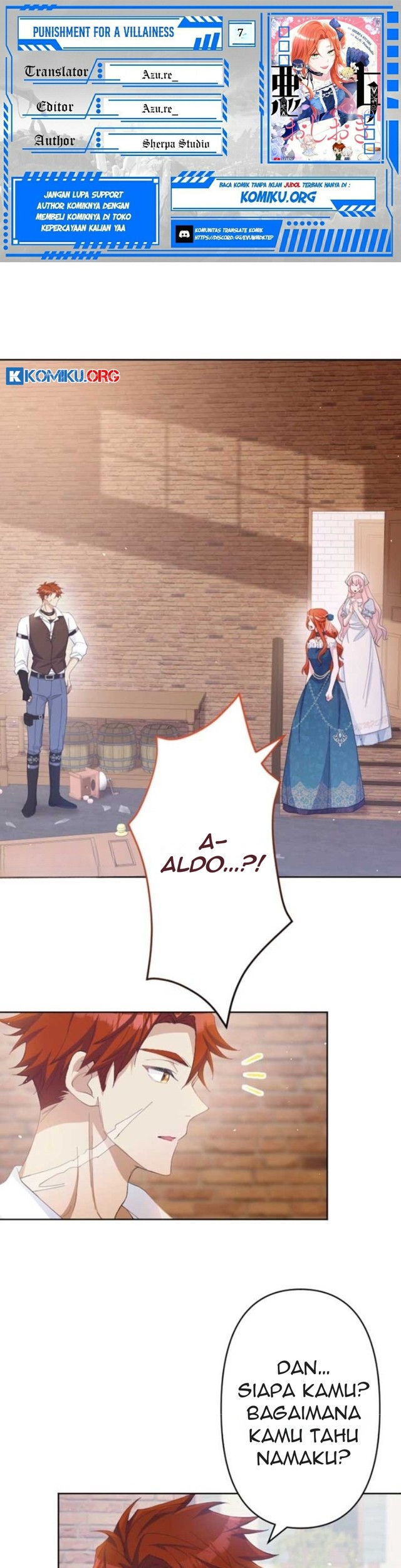 Baca Komik Punishment for a Villainess Chapter 7 Gambar 1