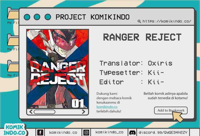Baca Komik Ranger Reject (Sentai Daishikkaku) Chapter 1 Gambar 1