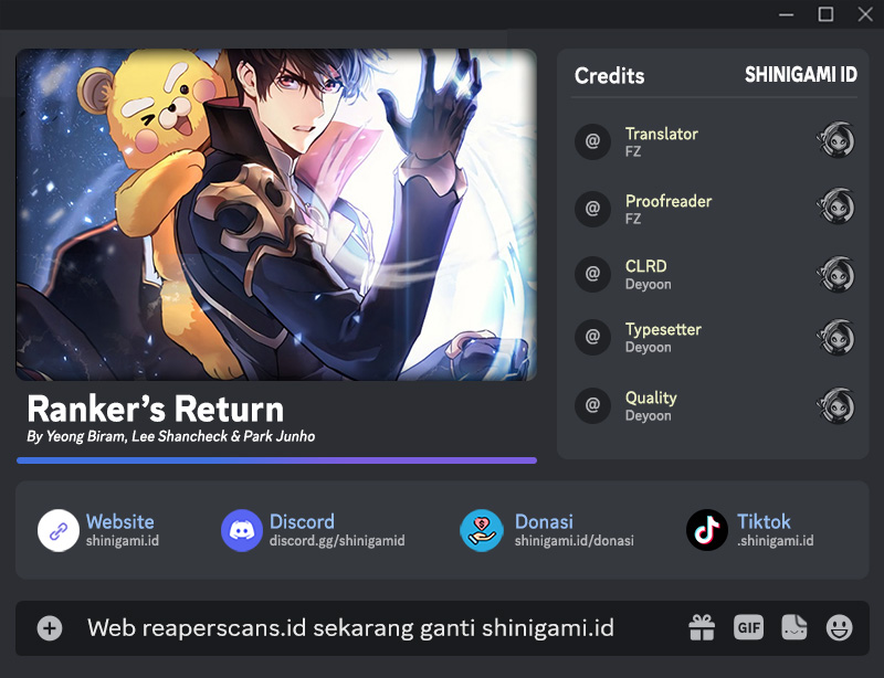 Baca Komik Ranker’s Return Chapter 92 Gambar 1