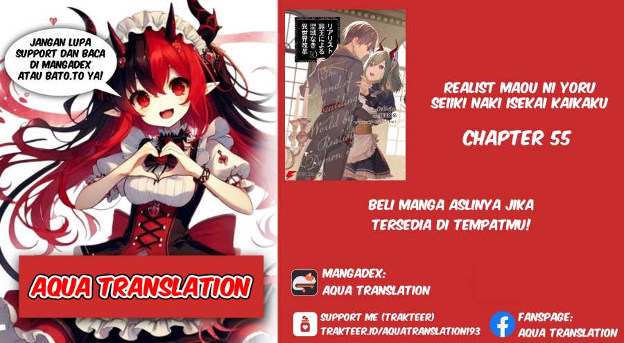 Baca Komik Realist Maou Niyoru Seiiki Naki Isekai Kaikaku Chapter 55 Gambar 1