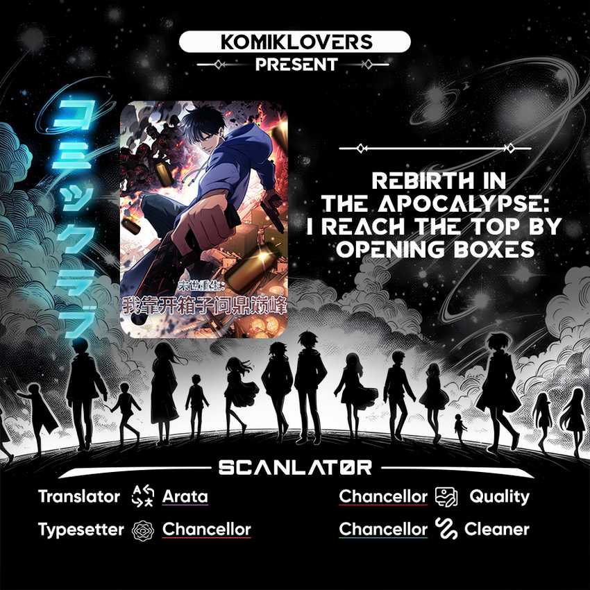 Baca Komik Rebirth in the Apocalypse: I Reach the Top by Opening Boxes Chapter 10 Gambar 1