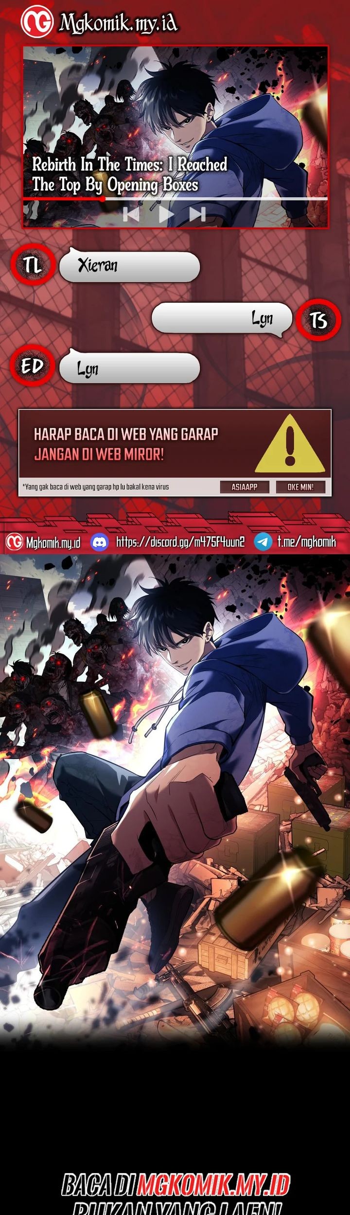 Baca Komik Rebirth in the Apocalypse: I Reach the Top by Opening Boxes Chapter 62 Gambar 1