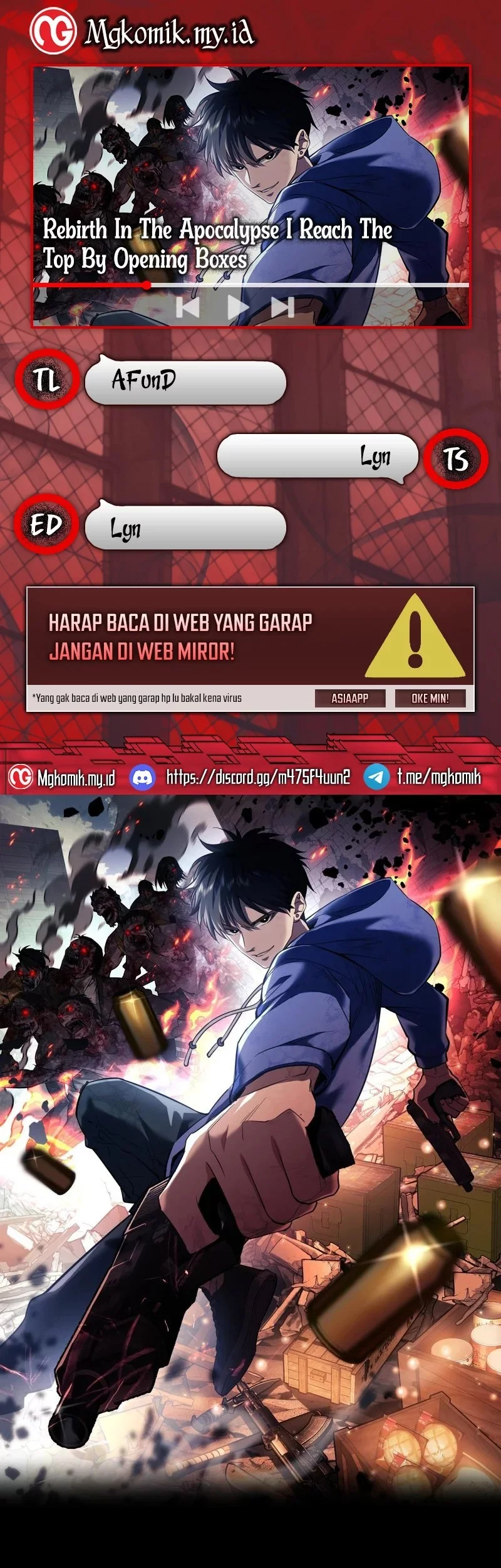 Baca Komik Rebirth in the Apocalypse: I Reach the Top by Opening Boxes Chapter 67 Gambar 1