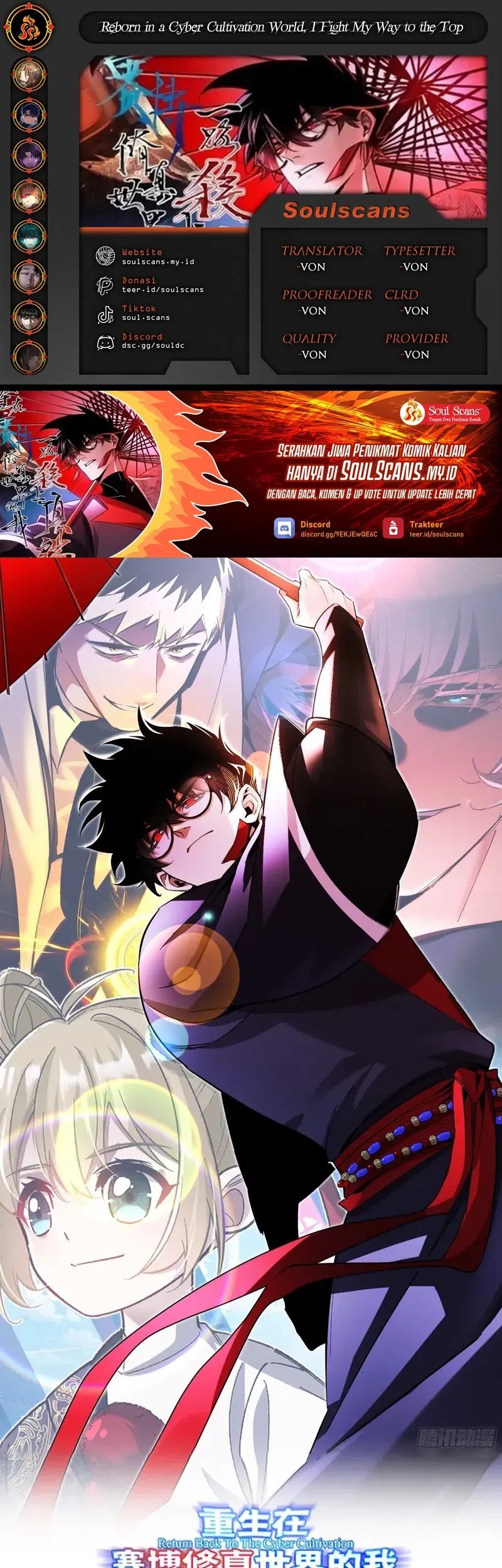 Baca Komik Reborn in a Cyber-Cultivation World: I Fight My Way to the Top Chapter 6 Gambar 1