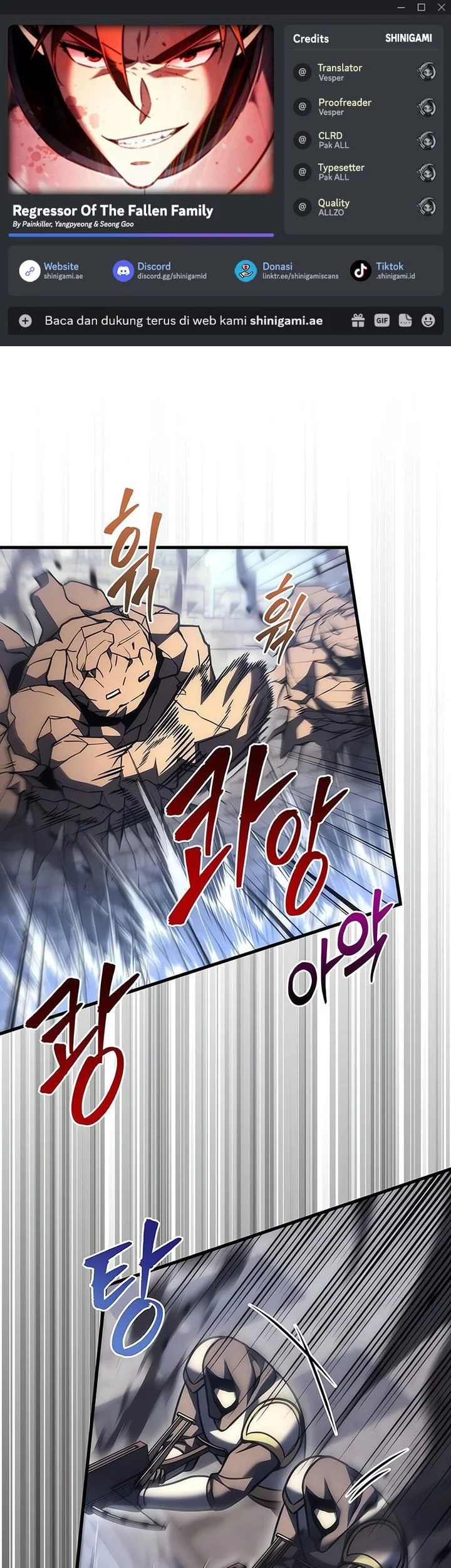 Baca Komik Regressor Of The Fallen Family Chapter 102 Gambar 1