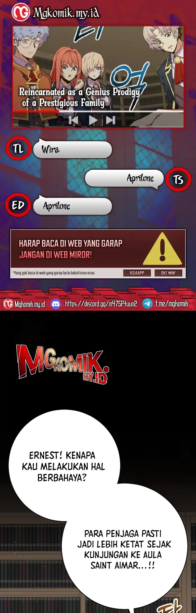 Baca Komik Reincarnated as a Genius Prodigy of a Prestigious Family Chapter 57 Gambar 1