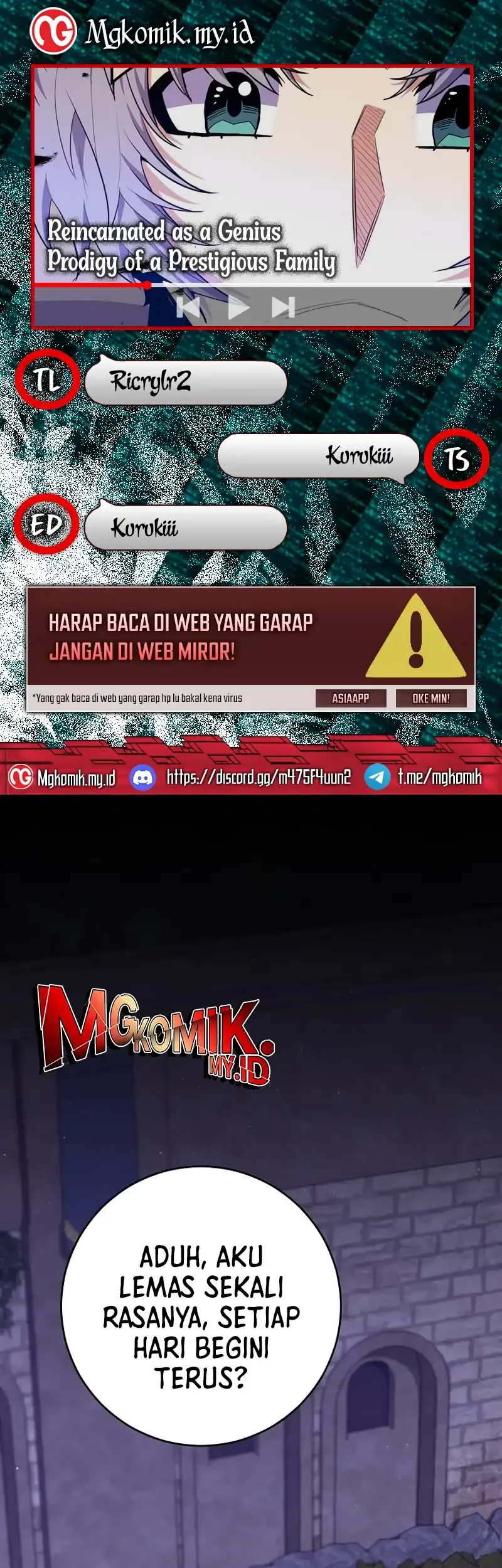 Baca Komik Reincarnated as a Genius Prodigy of a Prestigious Family Chapter 58 Gambar 1