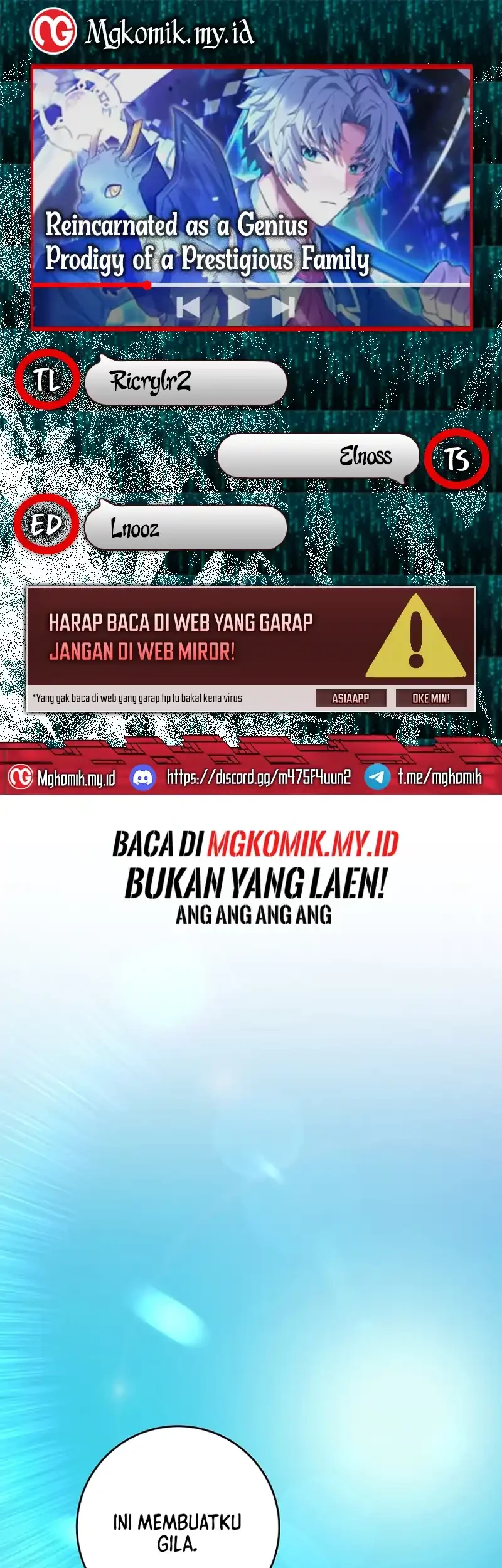 Baca Komik Reincarnated as a Genius Prodigy of a Prestigious Family Chapter 60 Gambar 1