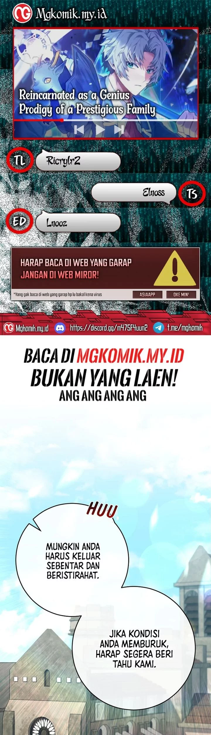 Baca Komik Reincarnated as a Genius Prodigy of a Prestigious Family Chapter 61 Gambar 1