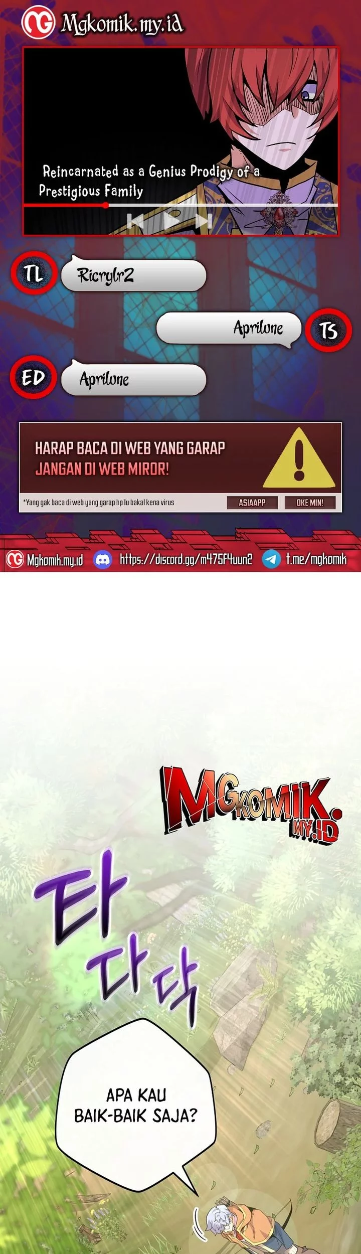 Baca Komik Reincarnated as a Genius Prodigy of a Prestigious Family Chapter 62 Gambar 1