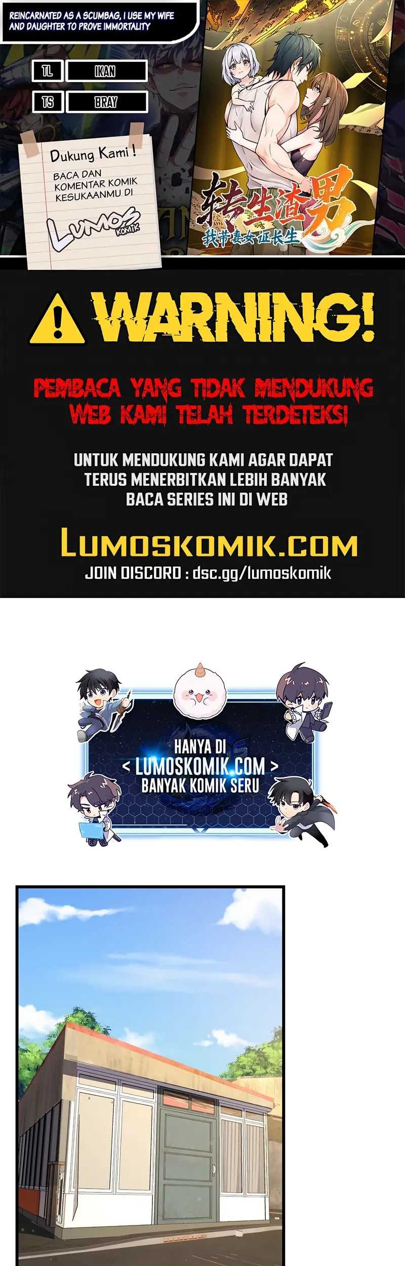 Baca Komik Reincarnated as a Scumbag I Use My Wife and Daughter to Prove Immortality Chapter 32 Gambar 1