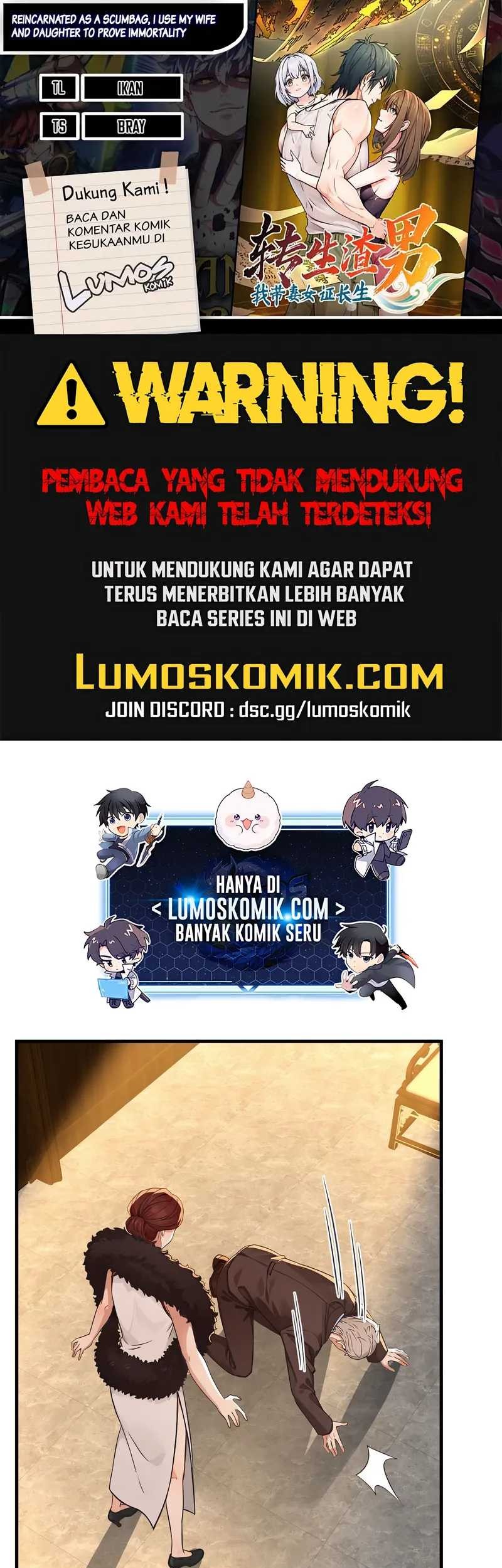 Baca Komik Reincarnated as a Scumbag I Use My Wife and Daughter to Prove Immortality Chapter 33 Gambar 1