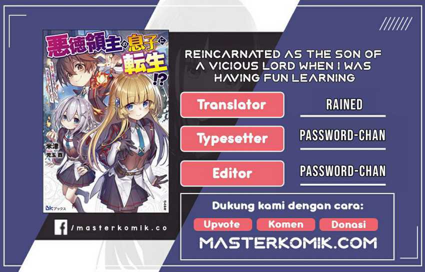 Baca Komik Reincarnated As The Son Of A Vicious Lord! -When I Was Having Fun Chapter 4 Gambar 1