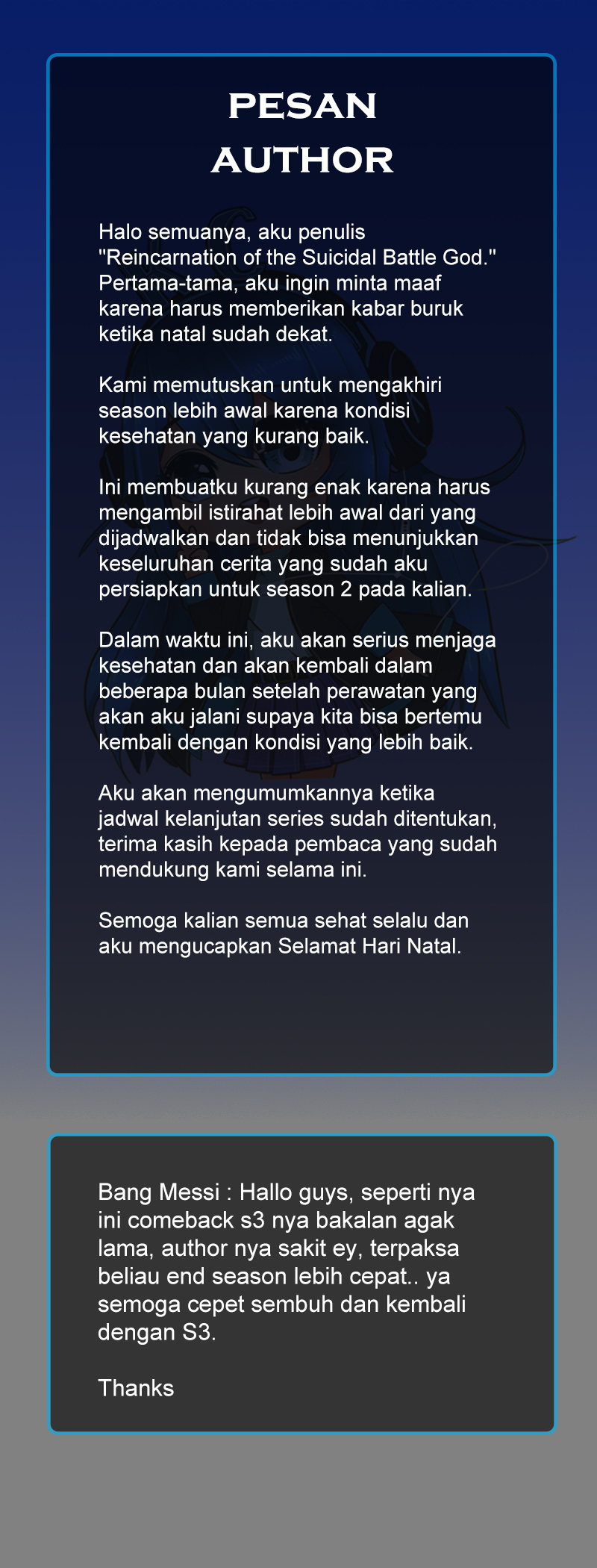Baca Komik Reincarnation of the Suicidal Battle God Chapter 101.5 Gambar 1