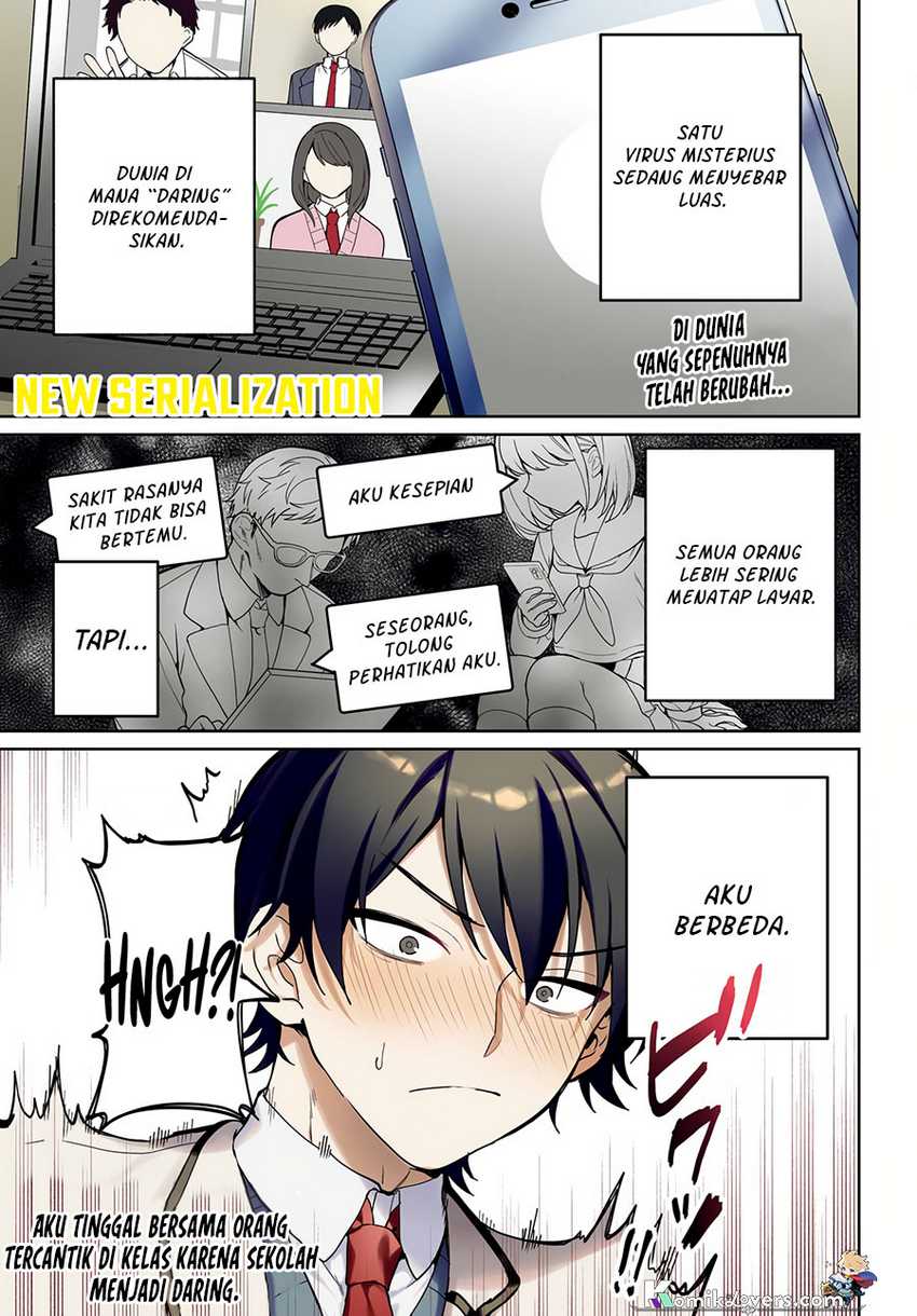 Baca Remote Jugyou ni Nattara Class 1 no Bishoujo to Doukyo Suru Koto ni Natta Chapter 1 Gambar 2
