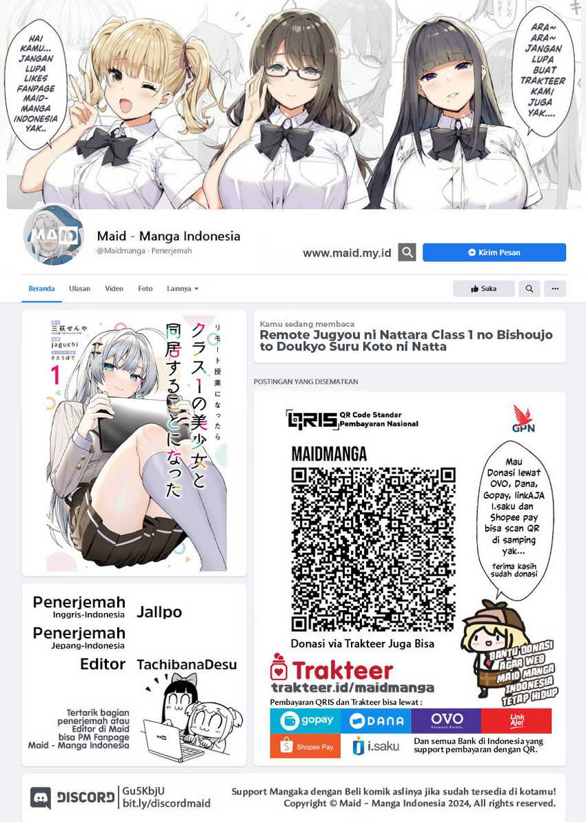 Baca Remote Jugyou ni Nattara Class 1 no Bishoujo to Doukyo Suru Koto ni Natta Chapter 10 Gambar 2