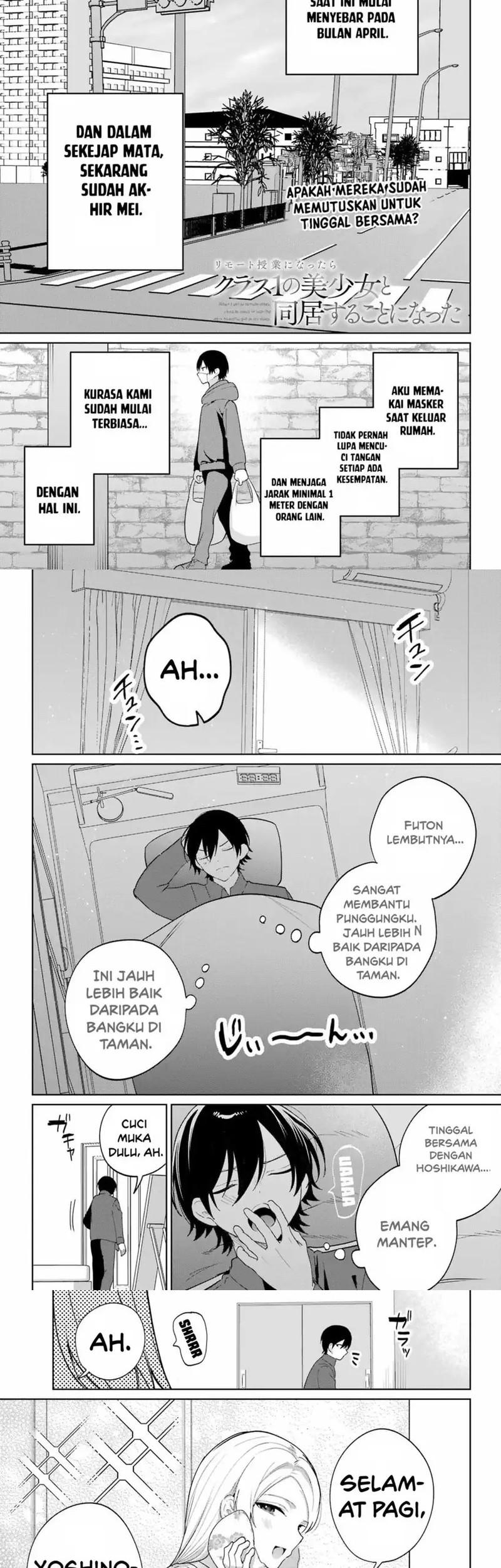 Baca Remote Jugyou ni Nattara Class 1 no Bishoujo to Doukyo Suru Koto ni Natta Chapter 13 Gambar 2