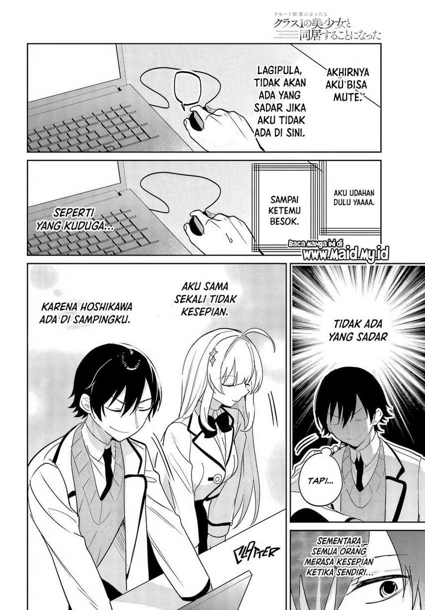 Remote Jugyou ni Nattara Class 1 no Bishoujo to Doukyo Suru Koto ni Natta Chapter 5 Gambar 20